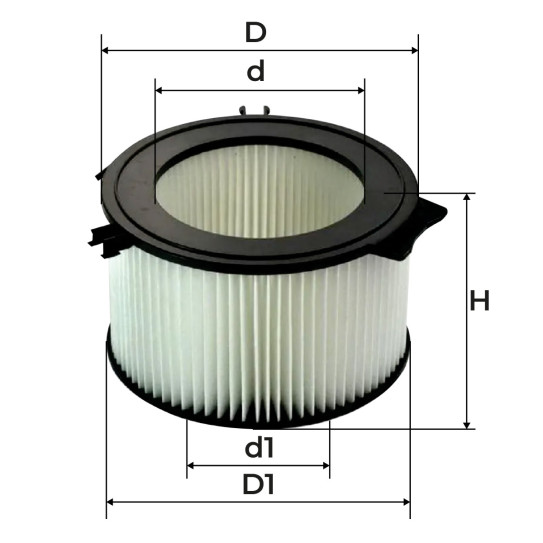 Размеры фильтра NF6899c NEVSKY FILTER