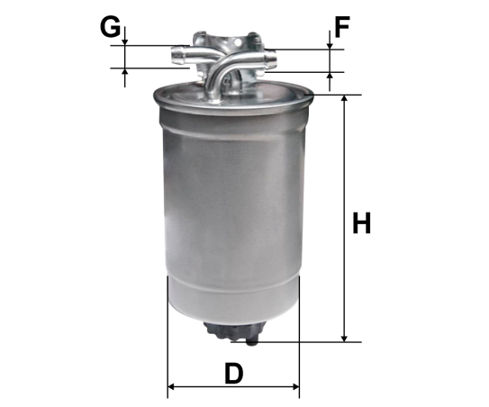 Размеры фильтра NF3512P NEVSKY FILTER